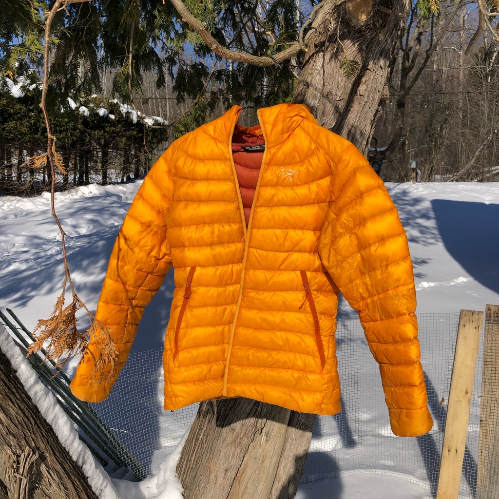 Arc'teryx Bright Orange Cerium Lt Hoody Puffer Jacket